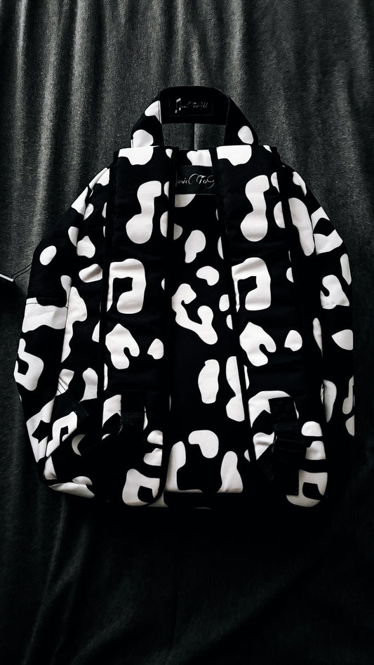 “Black music print“ bookbag